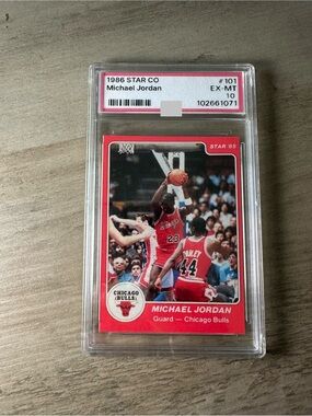 Michael Jordan Gem Mint 10 1986 Star #101 Gem Mint 10 Novelty Basketball Card.